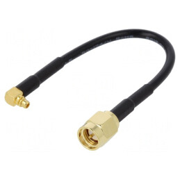 Cablu MMCX Tată la SMA Tată 100mm în Unghi Drept | Electronic-mag.ro | Componente Electronice