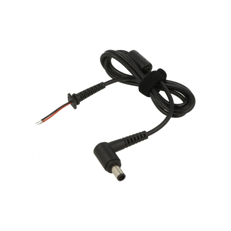 Cablu DC 7,4/5,0 cu Mufă în Unghi Negru 1,2m | Electronic-mag.ro | Componente Electronice