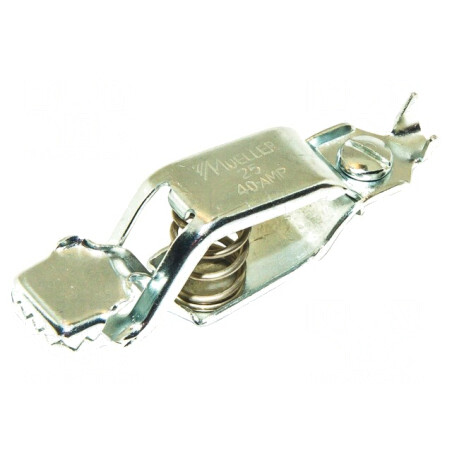 Bornă crocodil 40A max.19mm cositorit | Electronic-mag.ro | Componente Electronice