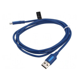 Cablu USB 2.0 USB-A la USB-C 1m 480Mbps PVC