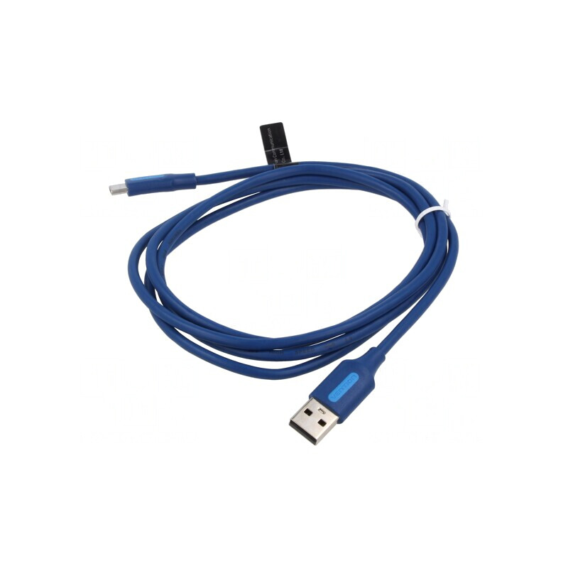 Cablu USB 2.0 USB-A la USB-C 1m 480Mbps PVC | Electronic-mag.ro | Componente Electronice
