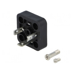 Conector cu Valvă Soclu 18mm 3 Pini 16A | Electronic-mag.ro | Componente Electronice