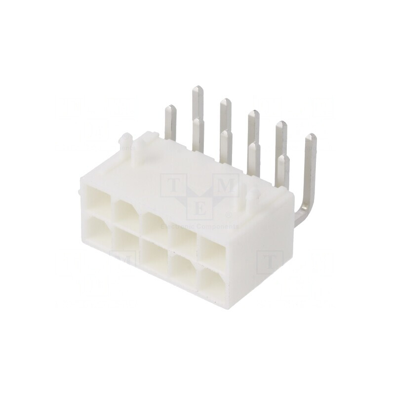 Conector Mini-Fit Jr 4,2mm 10 Pini 13A THT | Electronic-mag.ro | Componente Electronice