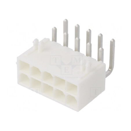 Conector Mini-Fit Jr 4,2mm 10 Pini 13A THT | Electronic-mag.ro | Componente Electronice