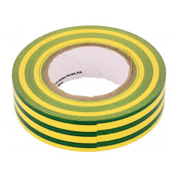 Bandă Electroizolantă Galben-Verde 19mm x 20m | Electronic-mag.ro | Componente Electronice