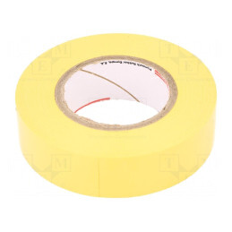 Bandă electroizolantă galbenă 19mm x 20m | Electronic-mag.ro | Componente Electronice