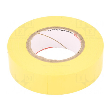 Bandă electroizolantă galbenă 19mm x 20m | Electronic-mag.ro | Componente Electronice