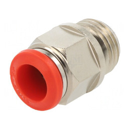 Racord push-in simplu alamă nichelată 1/4' | Electronic-mag.ro | Componente Electronice