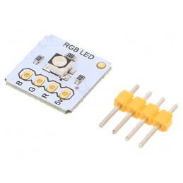 Modul LED RGB 3528 3,3-5V 13x13mm | Electronic-mag.ro | Componente Electronice