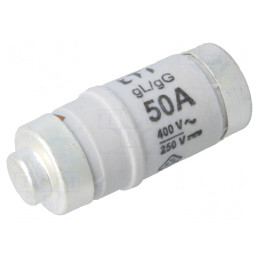 Siguranță Industrială gG/gL 50A 400V 250V D02 | Electronic-mag.ro | Componente Electronice