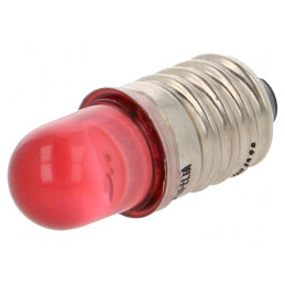 Lampă LED E10 roșie 230V | Electronic-mag.ro | Componente Electronice