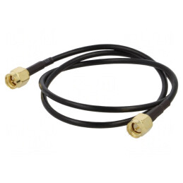 Cablu SMA 50Ω 0,5m Negru | Electronic-mag.ro | Componente Electronice