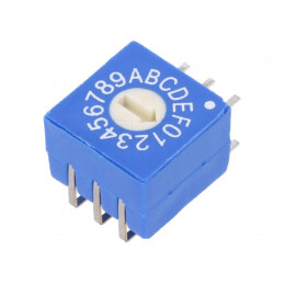 Întrerupător codificare HEX/BCD 16 Poz THT | Electronic-mag.ro | Componente Electronice