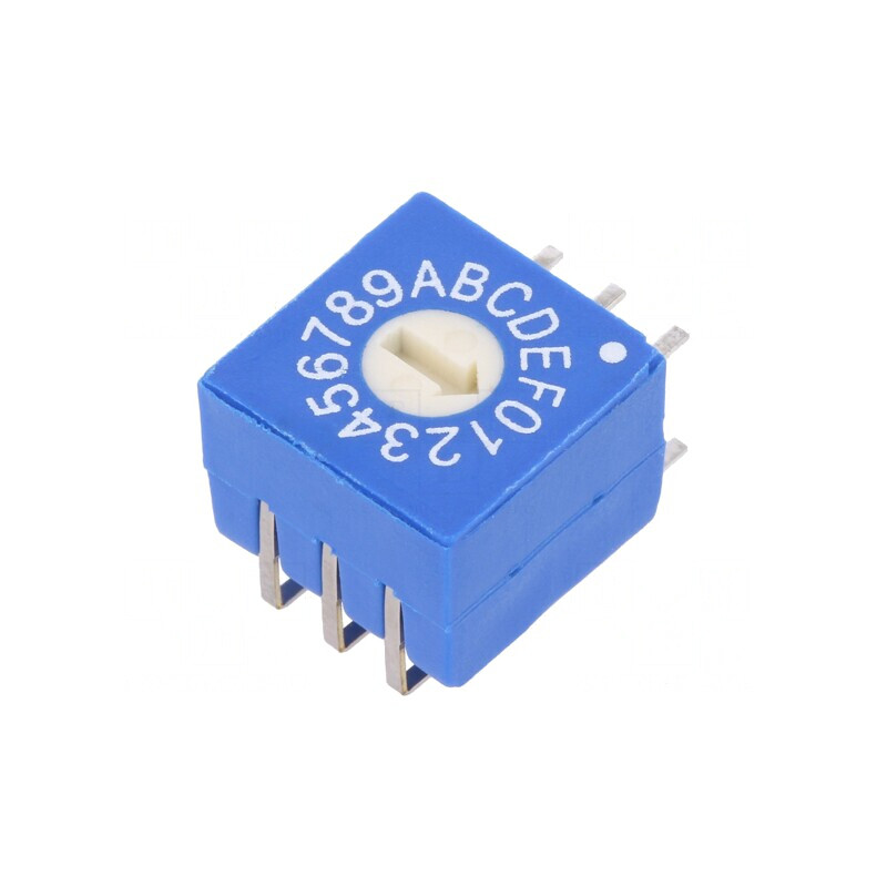 Întrerupător codificare HEX/BCD 16 Poz THT | Electronic-mag.ro | Componente Electronice