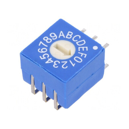 Întrerupător codificare HEX/BCD 16 Poz THT | Electronic-mag.ro | Componente Electronice
