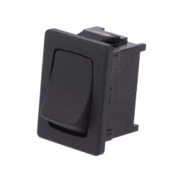 Comutator Basculant ON-OFF 12A 250V Negru IP40 | Electronic-mag.ro | Componente Electronice