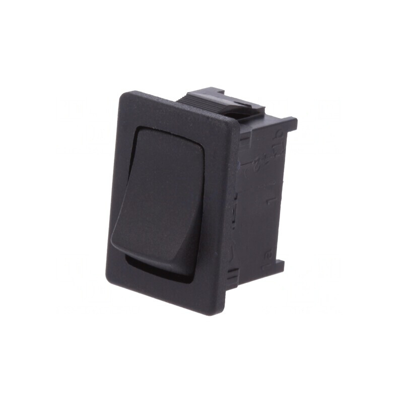 Comutator Basculant ON-OFF 12A 250V Negru IP40 | Electronic-mag.ro | Componente Electronice