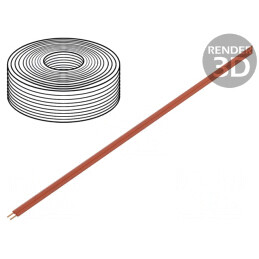 Cablu Electric LiYz 2x0.08mm2 5m Roșu | Electronic-mag.ro | Componente Electronice