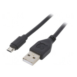 Cablu USB 2.0 A la Micro B Reversibil Aurit | Electronic-mag.ro | Componente Electronice