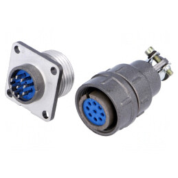 Conector Circular Soclu Mufă DS1110-06 Pin 9 5A | Electronic-mag.ro | Componente Electronice