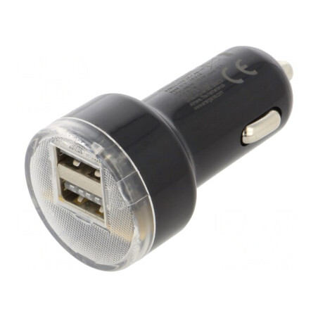 Încărcător Auto USB Dual 5V 2.1A | Electronic-mag.ro | Componente Electronice
