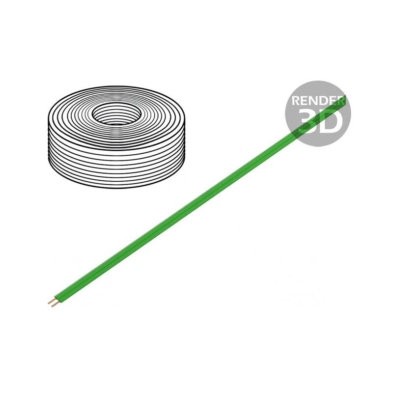 Cablu Electric LiYz 2x0,08mm2 60V 5m Verde | Electronic-mag.ro | Componente Electronice