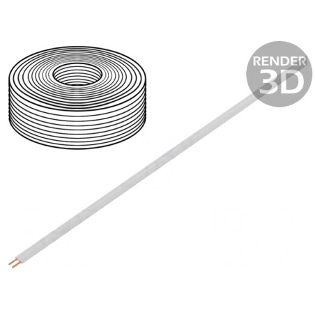 Cablu LiYz 2x0,08mm2 60V 5m Alb | Electronic-mag.ro | Componente Electronice