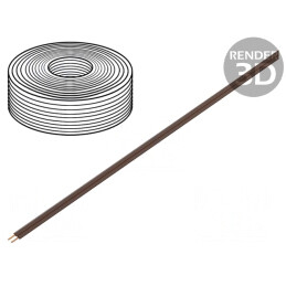 Cablu Electric LiYz 2x0,08mm2 5m Maro 60V | Electronic-mag.ro | Componente Electronice