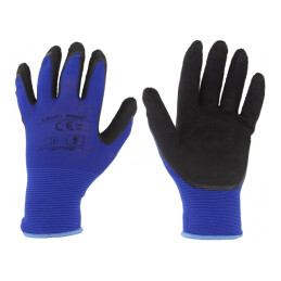 Mănuși de Protecție Roșu-Bleumarin Mărimea 8 | Electronic-mag.ro | Componente Electronice