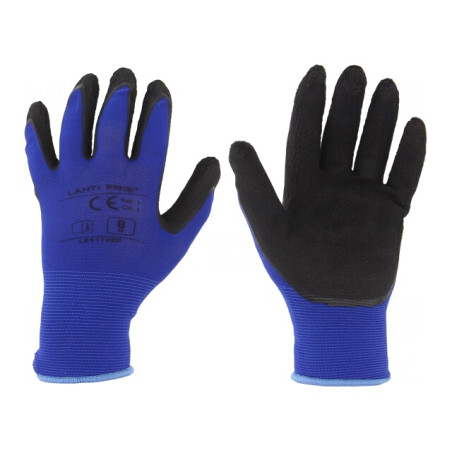 Mănuși de Protecție Roșu-Bleumarin Mărimea 8 | Electronic-mag.ro | Componente Electronice