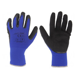 Mănuşi de protecţie roşu-bleumarin mărimea 9 | Electronic-mag.ro | Componente Electronice