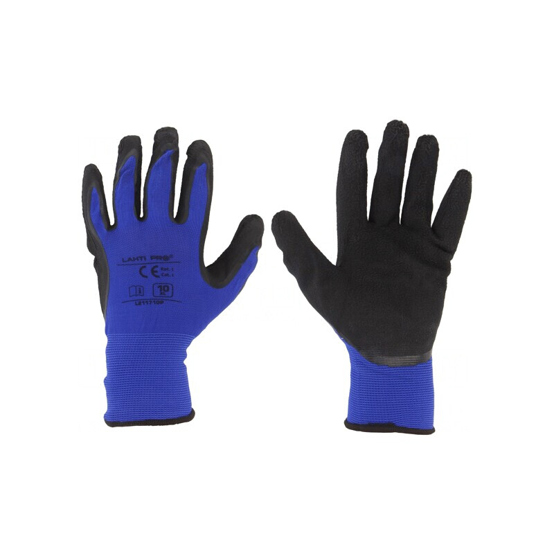 Mănuşi de protecţie roşu-bleumarin mărimea 10 | Electronic-mag.ro | Componente Electronice