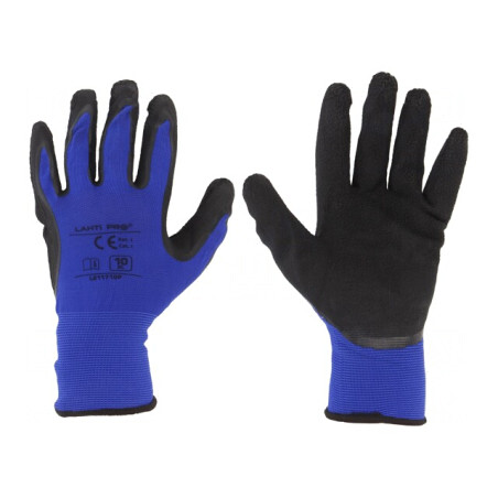 Mănuşi de protecţie roşu-bleumarin mărimea 10 | Electronic-mag.ro | Componente Electronice
