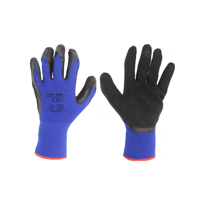 Mănuşi de Protecţie Roşu-Bleumarin Mărimea 11 | Electronic-mag.ro | Componente Electronice