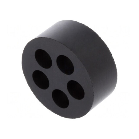 Insert Presetupă 8mm M40 IP54 Cauciuc NBR 5 Orificii | Electronic-mag.ro | Componente Electronice