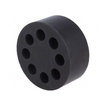 Insert Presetupă 7mm M50 IP54 Cauciuc NBR 8 Orificii | Electronic-mag.ro | Componente Electronice