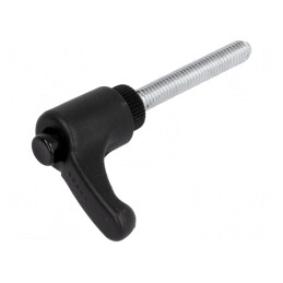 Manetă franceză neagră 40mm 30mm | Electronic-mag.ro | Componente Electronice