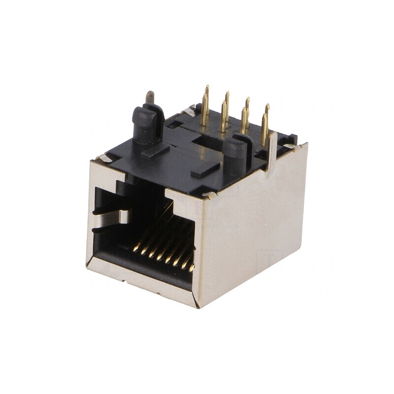 Soclu RJ45 8p8c Ecranat THT | Electronic-mag.ro | Componente Electronice