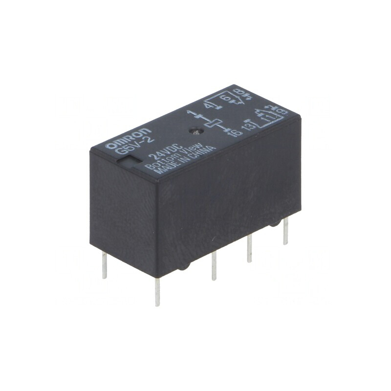 Releu Electromagnetic DPDT 24VDC 2A | Electronic-mag.ro | Componente Electronice