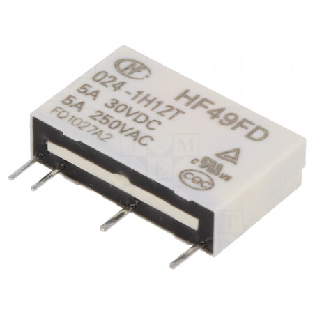 Releu Electromagnetic SPST-NO 24VDC 5A 250VAC | Electronic-mag.ro | Componente Electronice