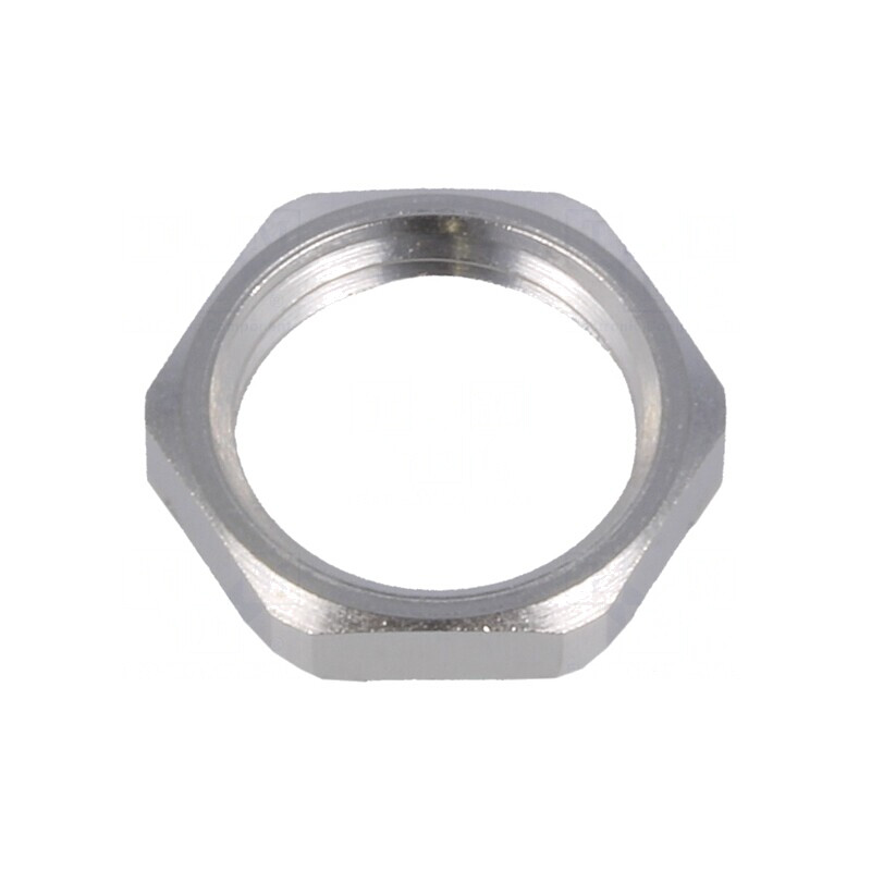 Piuliţă cu împământare PG7 alamă nichel 2,8mm Cheie 15mm | Electronic-mag.ro | Componente Electronice