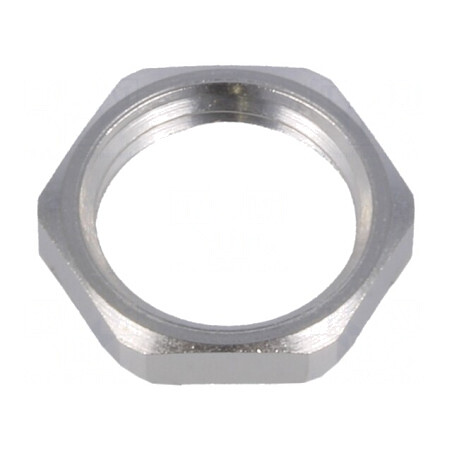 Piuliţă cu împământare PG7 alamă nichel 2,8mm Cheie 15mm | Electronic-mag.ro | Componente Electronice