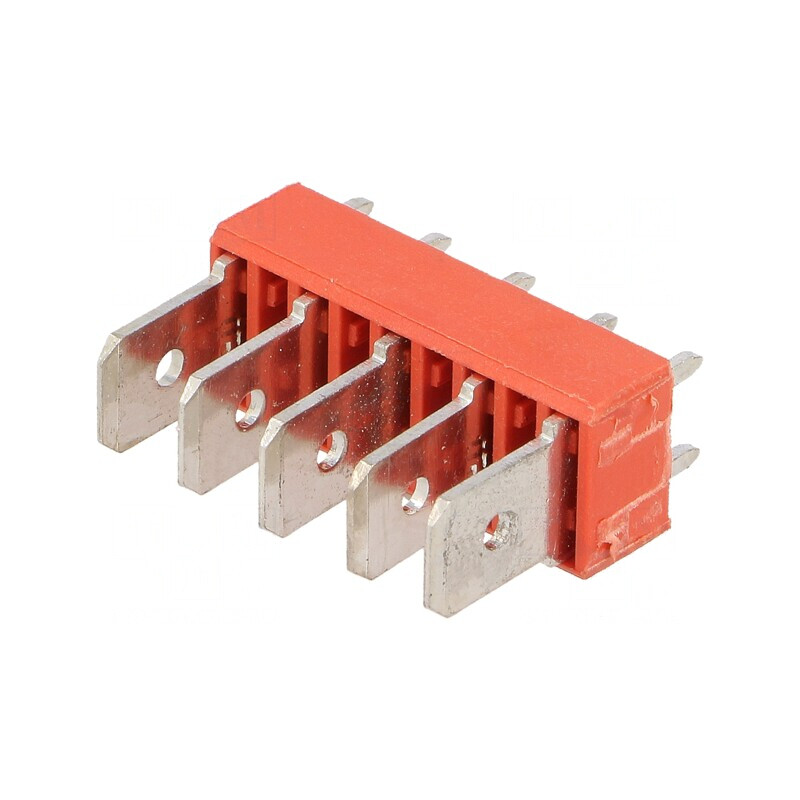 Conector Spadă 6,4mm 0,8mm Alamă Cositorit 500V | Electronic-mag.ro | Componente Electronice