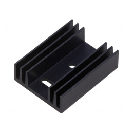 Radiator extrudat cu aripioare negru 37.5mm x 29mm | Electronic-mag.ro | Componente Electronice