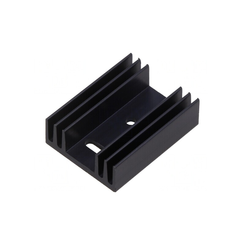 Radiator extrudat cu aripioare negru 37.5mm x 29mm | Electronic-mag.ro | Componente Electronice