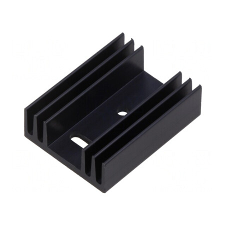 Radiator extrudat cu aripioare negru 37.5mm x 29mm | Electronic-mag.ro | Componente Electronice