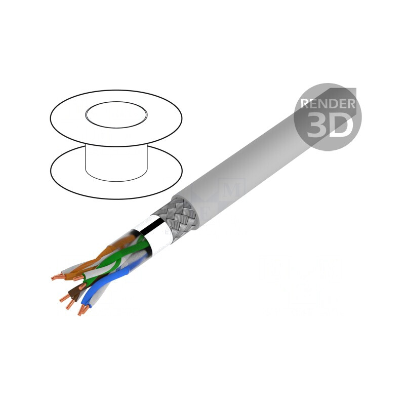 Cablu Ethernet LAN 200 SF/UTP Cat5e 4x2x26AWG Cu LSZH | Electronic-mag.ro | Componente Electronice Cablu Ethernet LAN 200 SF/UTP Cat5e 4x2x26AWG Cu LSZH | Electronic-mag.ro | Componente Electronice