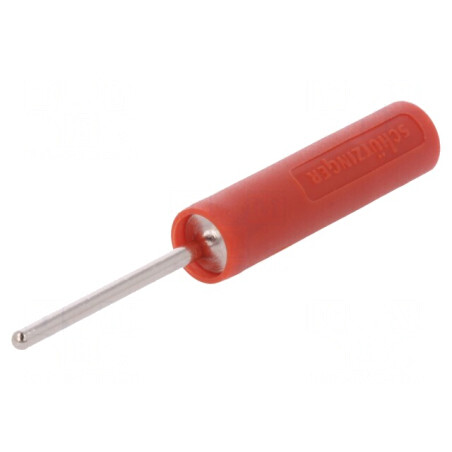 Soclu Banană 4mm 20A 1kV Roșu Nichelat | Electronic-mag.ro | Componente Electronice