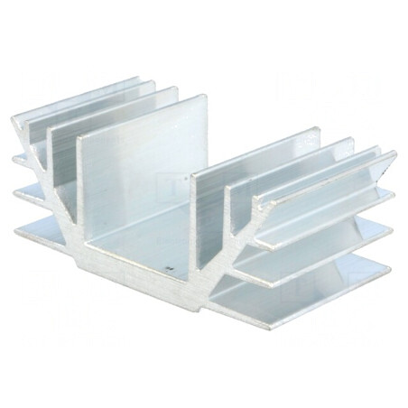 Radiator extrudat aluminiu 40mm x 74mm x 30mm | Electronic-mag.ro | Componente Electronice
