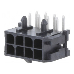Conector cablu-placă 8 pini Micro-Fit 3.0 3mm 2x4 | Electronic-mag.ro | Componente Electronice